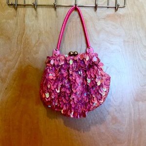 Cute and Fun Pink Sequined Purse